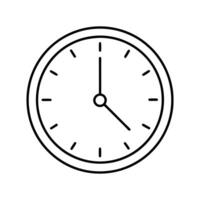 Time, Clock Symbol - Minimalist Design for Event Planning, Scheduling, and Invitations vector