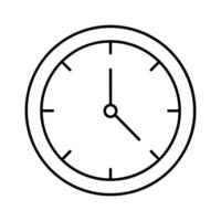 Minimalist Time Icon - Clock Symbol for Event Planning and Scheduling Art vector
