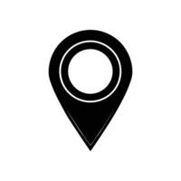 Location Symbol - Modern Pin Icon for Maps, Navigation, and Event Management vector