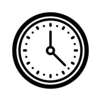 Clock Symbol Design - Minimalist Time Icon for Scheduling and Event Management vector