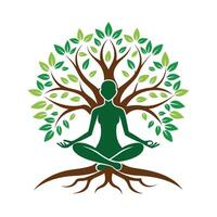 Tree of Life Goddess - Spiritual Symbol of Growth, Balance, and Energy Illustration vector