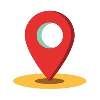 Minimalist Location Pin Icon - Symbol for Navigation, Maps, and Event Planning Art vector