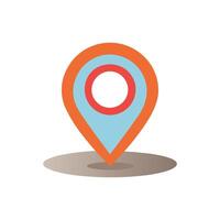 Pin Icon for Maps - Design of Minimalist Location Symbol for Navigation and Events vector