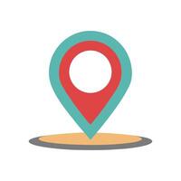 Navigation Pin Icon - Simple Location Symbol for Maps and Event Planning Designs vector