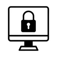 Cybersecurity Protection Icon - Data Encryption, Network Security, and Digital Privacy Design vector