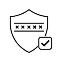 Secure Network Icon - Cybersecurity Design for Data Protection and Online Safety vector