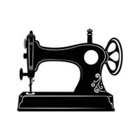 Vintage Sewing Machine Design - Illustration for Tailoring, Crafting, and Textile Projects vector