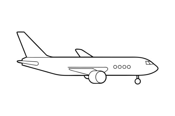 Playful Airplane Illustration for Travel and Aviation Design