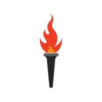 Flaming Torch Art - Stylish Design for Power, Light, and Decorative Applications vector