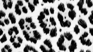 A black and white leopard print fabric photo