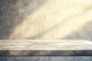 A textured surface with soft lighting for display purposes. photo