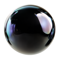 Soap Bubble with Color Reflection on Transparent Background png