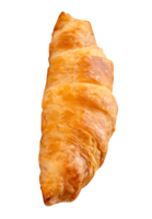 superiore Visualizza di d'oro brioche isolato con ritaglio sentiero nel file formato png