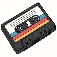 an illustration of a cassette player vector