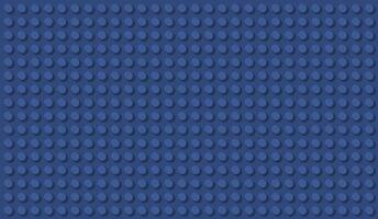 Navy Blue Plastic Toy Baseplate Background With Grid of Circular Studs, Wide Banner 16x9 Backdrop vector
