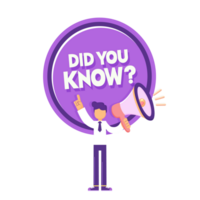 did you know question isolated on transparent background png