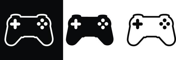 Flat Style Game Controller Icons for Gaming Projects and Designs vector