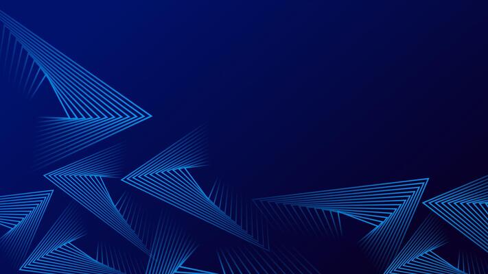 Blue gradient abstract background with triangle line pattern. futuristic technology concept. illustration