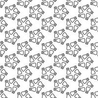 Seamless pattern with teeth, line drawing on dental theme vector