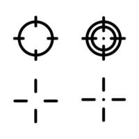 Target icons, set vector