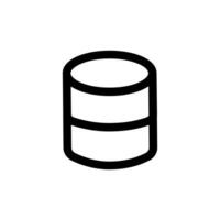 Database icon, simple design vector