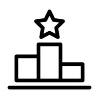 Leaderboard icon, simple design vector
