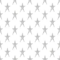 Seamless pattern with cute stars doodle for decorative print, wrapping paper, greeting cards, wallpaper and fabric vector