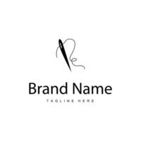 Tailor logo template design simple vector