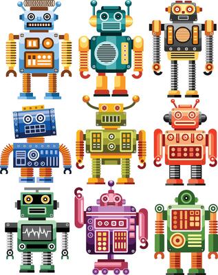 Robot Collection Illustration