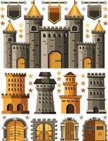 Castle Elements Illustration vector
