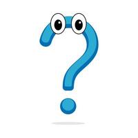 illustration of a question mark mascot vector