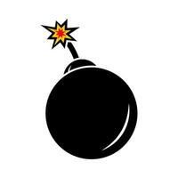 illustration of a bomb ready to explode vector