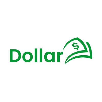 Dollar symbol with green dollar bills added
