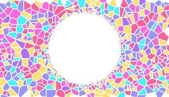 Stained glass or mosaic abstract background vector