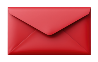 Red envelope isolated on transparent background png