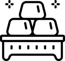 Gold Icon. Gold bars icon vector