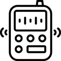 walkie talkie icon. mining communication icon vector