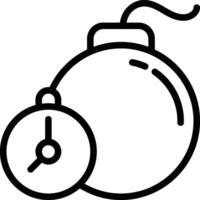 timer bomb icon. mining bomb icon vector
