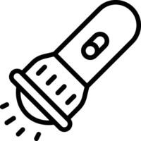 Flashlight Icon. Lamp light symbol vector