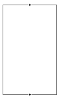 Outline rectangle border frame with stars. Minimal outline. Minimal graphic shape. Y2K ornaments png