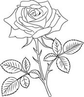 Roses in Motion Line Art Edition vector