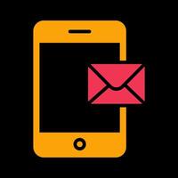 Mobile E-mail Icon Design vector