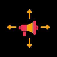 Ad Campaign Icon Design vector