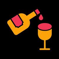 Wine Pouring Icon Design vector