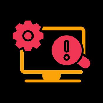 Troubleshooting Icon Design vector