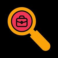 Job Hunting Icon Design vector