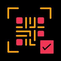 QR Code Link Icon Design vector