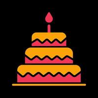 Cake Topper Icon Design vector