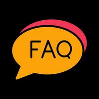 FAQ Section Icon Design vector