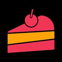 Cake Slice Icon Design vector